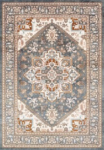 复古风精美花纹地毯