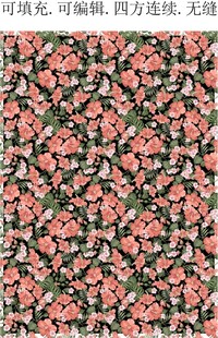 春夏花卉植物 家纺印花