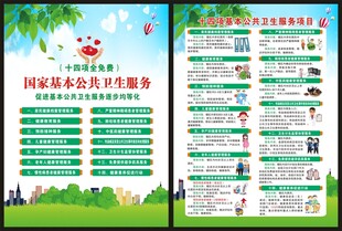 国家基本公共卫生服务海报