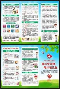 高血压日三折页