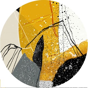 圆形抽象艺术画