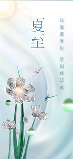 夏日玉簪花清新景致