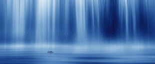 山水瀑布背景图