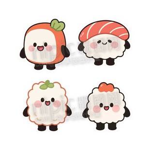 卡通可爱寿司饭团形象