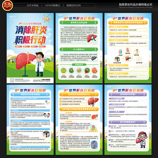 世界肝炎日宣传展板