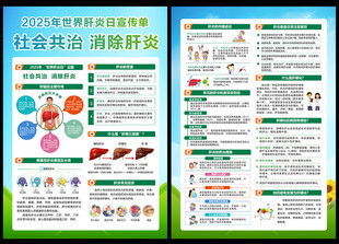 2025世界肝炎日宣传单