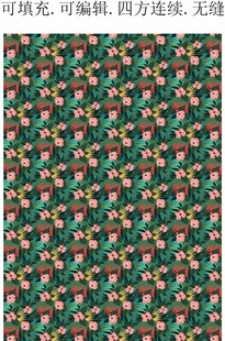 热带花卉木槿 布艺家访服装印花