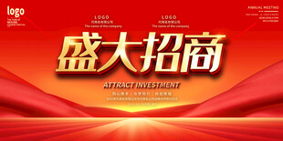 盛大招商展板