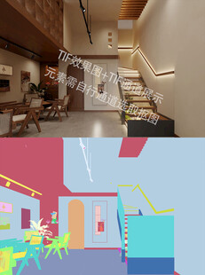 新中式茶室效果图