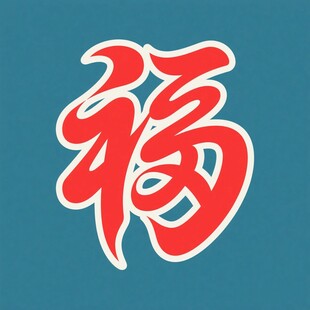 红色福字图案