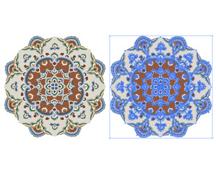 精美对称花纹图案设计