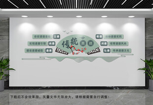 中国传统美德文化墙