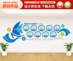 企业发展历程文化墙