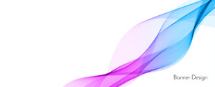 蓝粉渐变彩色流线图案设计
