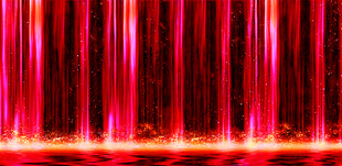 红色瀑布流动光线背景图