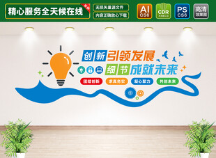 创新引领发展标语文化墙