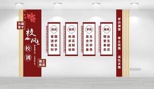 校风校训文化墙