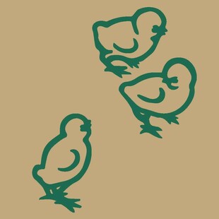 三只小鸡图案设计