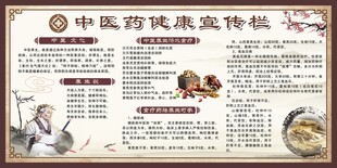 中医药健康宣传栏展板