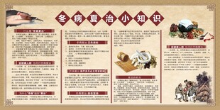 冬病夏治展板