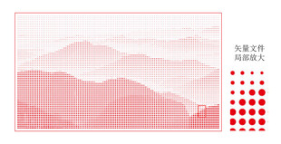 粉色山峦渐变背景图