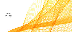 黄色动感科技线条矢量背景