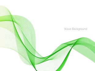 绿色动感线条抽象矢量背景