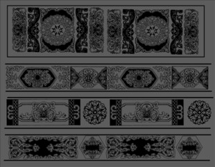 连续花纹 古典