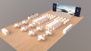 汽车主题活动现场su模型