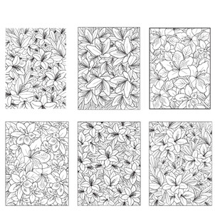 百合几何碎片图案设计素材