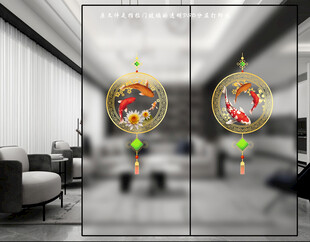 高清分层透明底玻璃图案打印图