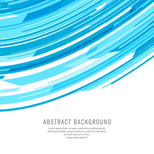 蓝色动感线条抽象矢量背景