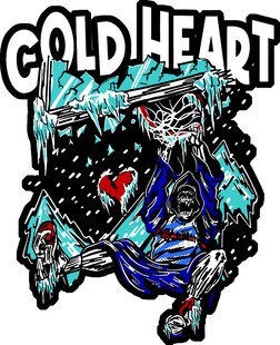 冷酷之心潮流插画图案