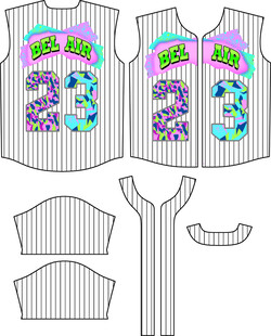 棒球球衣设计模板