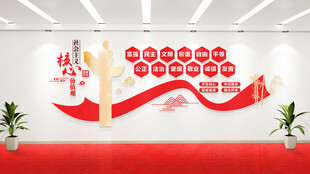 核心价值观文化墙