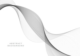 灰色动感线条抽象矢量背景