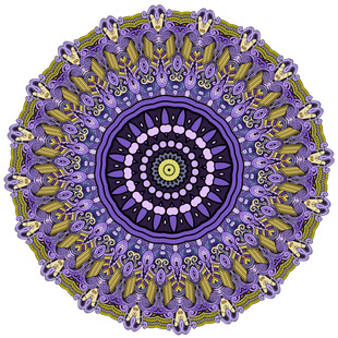 圆形抽象艺术花纹