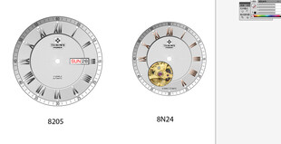 精致机械表盘细节展示表面设计