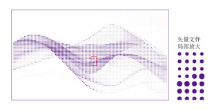 紫色线条抽象图案设计