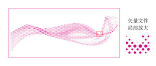 粉色动感线条装饰图案