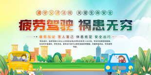 疲劳驾驶展板