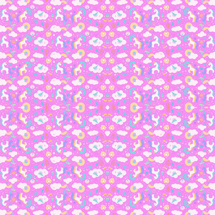 粉色花卉图案无缝背景