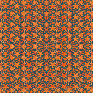 橙色碎花图案纹理背景