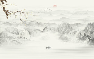 新中式意境山水画