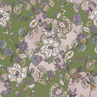 复古花卉图案布料纹理