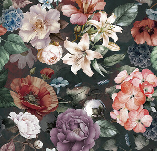 多彩花卉图案 绽放自然之美