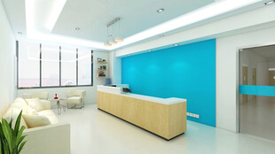 现代简约风格办公接待区