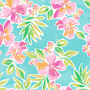 热带花卉图案背景