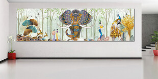 长幅民族装饰画