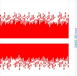 红色声波图案设计元素